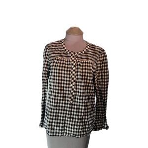 J Crew Size L Long Sleeve Blouse